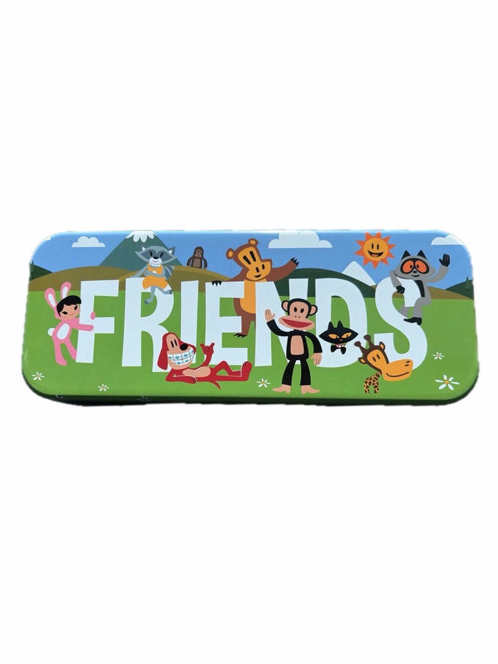 Paul Frank and Friends Metal Tin Pencil Case - At the Park